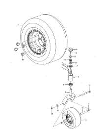 Wheels & Tires parts for Husqvarna Rear-Engine Riding Mower 967271401-00 from AppliancePartsPros.com