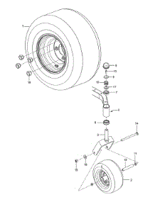 Wheels & Tires parts for Husqvarna Rear-Engine Riding Mower 967271501-00 from AppliancePartsPros.com