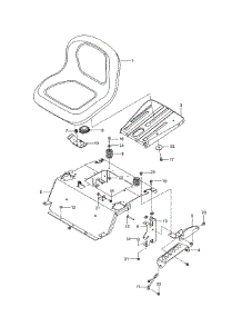 Seat parts for Husqvarna Riding Mower & Tractor 967271701-00 from AppliancePartsPros.com