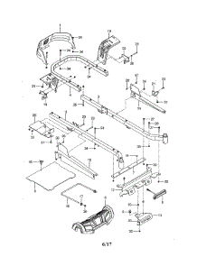 Frame parts for Husqvarna Rear-Engine Riding Mower 967323901-00 from AppliancePartsPros.com