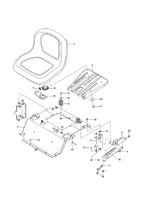 Seat parts for Husqvarna Rear-Engine Riding Mower 967323903-00 from AppliancePartsPros.com
