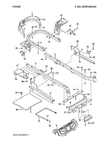 Frame parts for Husqvarna Rear-Engine Riding Mower 96784460100 from AppliancePartsPros.com