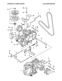 Hydraulic Pump-Motor parts for Husqvarna Rear-Engine Riding Mower 96784460100 from AppliancePartsPros.com