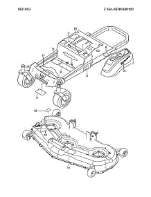 Decals parts for Husqvarna Rear-Engine Riding Mower 96784460100 from AppliancePartsPros.com