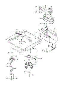 Engine Mounting / Guards / Muffler parts for Husqvarna Rear-Engine Riding Mower 967924801-00 from AppliancePartsPros.com