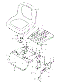 Seat parts for Husqvarna Rear-Engine Riding Mower 967924801-00 from AppliancePartsPros.com