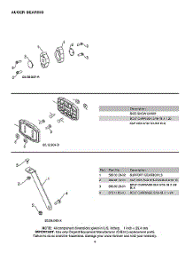 Auger Bearing parts for Husqvarna Gas Snowblower 97046850101 from AppliancePartsPros.com