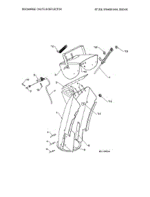 Discharge Chute & Deflector parts for Husqvarna Gas Snowblower 97046910100 from AppliancePartsPros.com