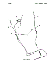 Cables parts for Husqvarna Gas Snowblower 97046910100 from AppliancePartsPros.com