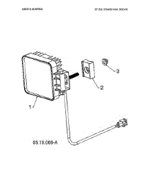 Light & Adapter parts for Husqvarna Gas Snowblower 97046910100 from AppliancePartsPros.com