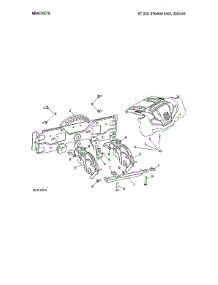 Brackets parts for Husqvarna Gas Snowblower 97046910100 from AppliancePartsPros.com
