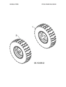 Wheels & Tires parts for Husqvarna Gas Snowblower 97046910100 from AppliancePartsPros.com