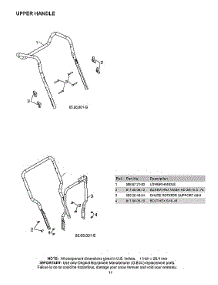 Upper Handle parts for Husqvarna Gas Snowblower 970528602 from AppliancePartsPros.com
