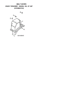 Belt Cover parts for Husqvarna Gas Snowblower 970528702 from AppliancePartsPros.com