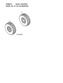 Wheels parts for Husqvarna Gas Snowblower 970528702 from AppliancePartsPros.com