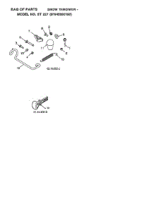 Bag Of Parts parts for Husqvarna Gas Snowblower 970528702 from AppliancePartsPros.com