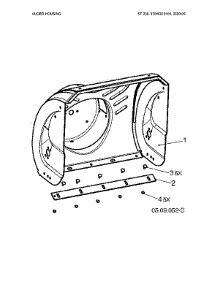 Auger Housing parts for Husqvarna Gas Snowblower 970528802 from AppliancePartsPros.com