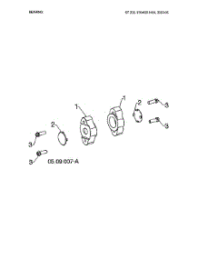 Bearing parts for Husqvarna Gas Snowblower 970528802 from AppliancePartsPros.com
