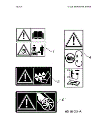 Decals parts for Husqvarna Gas Snowblower 970528802 from AppliancePartsPros.com