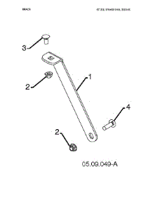 Brace parts for Husqvarna Gas Snowblower 970528802 from AppliancePartsPros.com