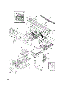 Control Panel parts for Frigidaire Washer 970L48422E0 from AppliancePartsPros.com