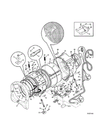 Motor / Tub parts for Frigidaire Washer 970L48422E0 from AppliancePartsPros.com