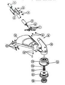 Lowerboom & Cutting Head Assembly parts for Ryobi Gas Line Trimmer 970R from AppliancePartsPros.com