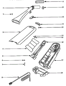 Handle And Bag Housing parts for Eureka Upright Vacuum 9720A/AT from AppliancePartsPros.com