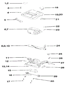 Hood & Base parts for Eureka Upright Vacuum 9730A/AT from AppliancePartsPros.com