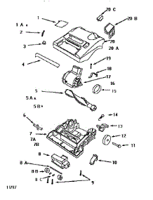 Nozzle And Motor Assembly parts for Eureka Upright Vacuum 9741A from AppliancePartsPros.com
