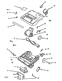 Nozzle And Motor Assembly parts for Eureka Upright Vacuum 9741AT from AppliancePartsPros.com
