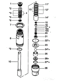 Fluid Section Assy parts for Wagner Water Pump 975 from AppliancePartsPros.com