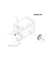 Wheel Kit parts for Generac Generator 9777-4 from AppliancePartsPros.com