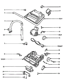 Nozzle And Motor Assembly parts for Eureka Upright Vacuum 9855BT from AppliancePartsPros.com