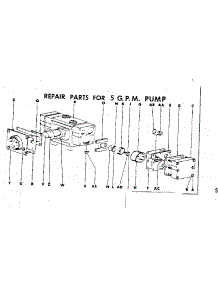Repair Parts For 5 G.P.M. Pump parts for Craftsman Farming 98564560 from AppliancePartsPros.com