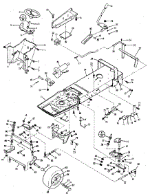 Frame, Lift And Steering Assembly parts for Troy-Bilt Front-Engine Lawn Tractor 98725943 from AppliancePartsPros.com