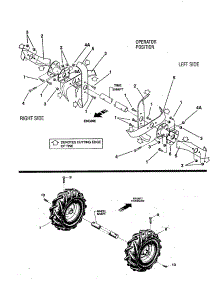 Tines Wheels parts for Craftsman Rear-Tine Tiller 987293190 from AppliancePartsPros.com