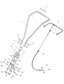 Handlebars, Forward Clutch Cable & Handlebar Mtg Hdw parts for Craftsman Tiller 98729903 from AppliancePartsPros.com