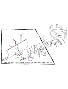 Snow Blade Assembly parts for Craftsman Tiller 98729908 from AppliancePartsPros.com