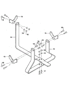 Tine Attachment Cradle parts for Craftsman Tiller 98729908 from AppliancePartsPros.com