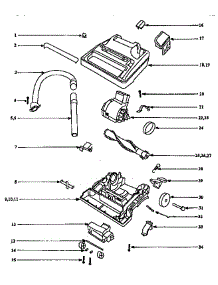 Nozzle And Motor Assembly parts for Eureka Upright Vacuum 9875B/BT from AppliancePartsPros.com