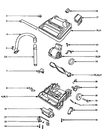 Nozzle And Motor Assembly parts for Eureka Upright Vacuum 9876AT from AppliancePartsPros.com