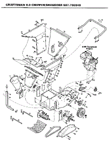 Replacement Parts parts for Craftsman Chipper Shredder 987799840 from AppliancePartsPros.com