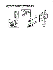 Crankshaft parts for Briggs & Stratton Lawn & Garden Engine 98902-2228-E2 from AppliancePartsPros.com
