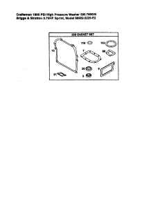 Gasket Set parts for Briggs & Stratton Lawn & Garden Engine 98902-2228-E2 from AppliancePartsPros.com