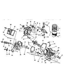 Crancase Sub Assembly parts for Generac Gas Pressure Washer 9898-1 from AppliancePartsPros.com