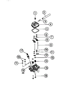Cylinder Head parts for Ryobi Gas Line Trimmer 990R from AppliancePartsPros.com
