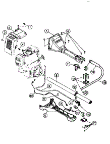 Handle And Upper Boom parts for Ryobi Gas Line Trimmer 990R from AppliancePartsPros.com