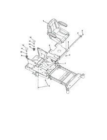 Seat parts for Ariens Rear-Engine Riding Mower 99104000 (200-999999) from AppliancePartsPros.com