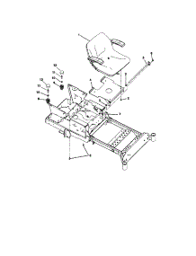 Seat parts for Ariens Rear-Engine Riding Mower 991075 from AppliancePartsPros.com